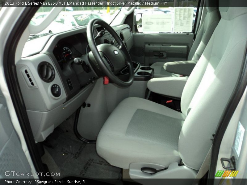 Ingot Silver Metallic / Medium Flint 2013 Ford E Series Van E350 XLT Extended Passenger
