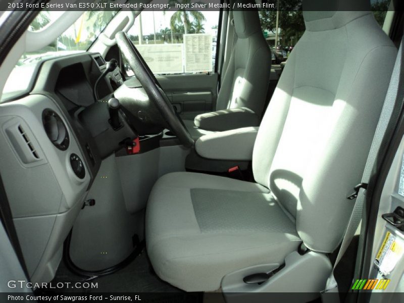 Ingot Silver Metallic / Medium Flint 2013 Ford E Series Van E350 XLT Extended Passenger