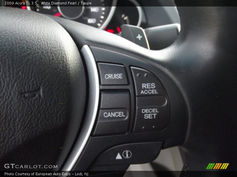 White Diamond Pearl / Taupe 2009 Acura TL 3.5