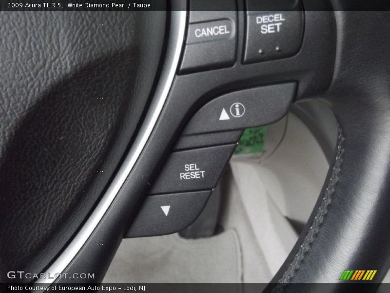 White Diamond Pearl / Taupe 2009 Acura TL 3.5