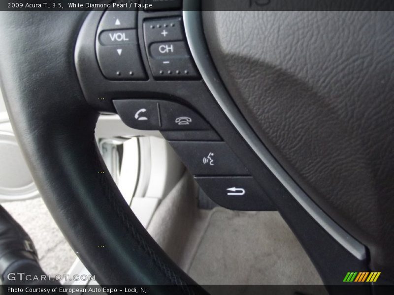 White Diamond Pearl / Taupe 2009 Acura TL 3.5