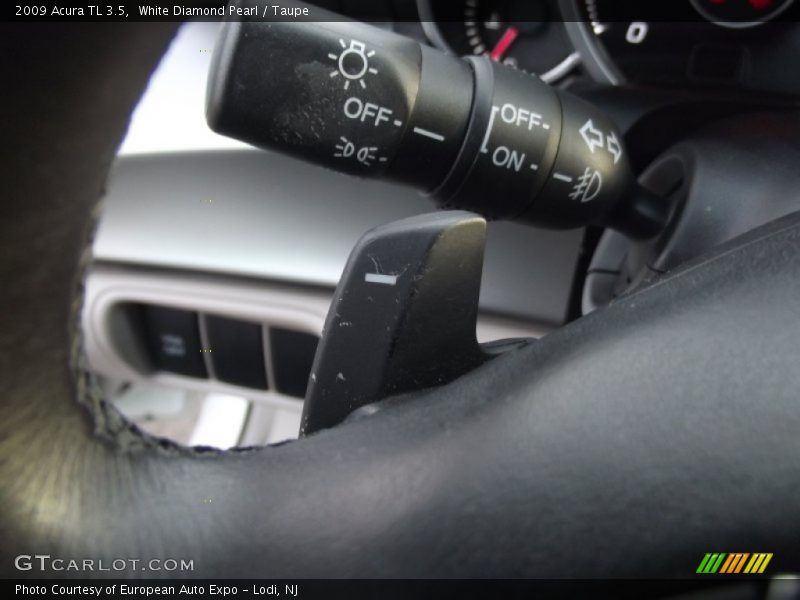 White Diamond Pearl / Taupe 2009 Acura TL 3.5