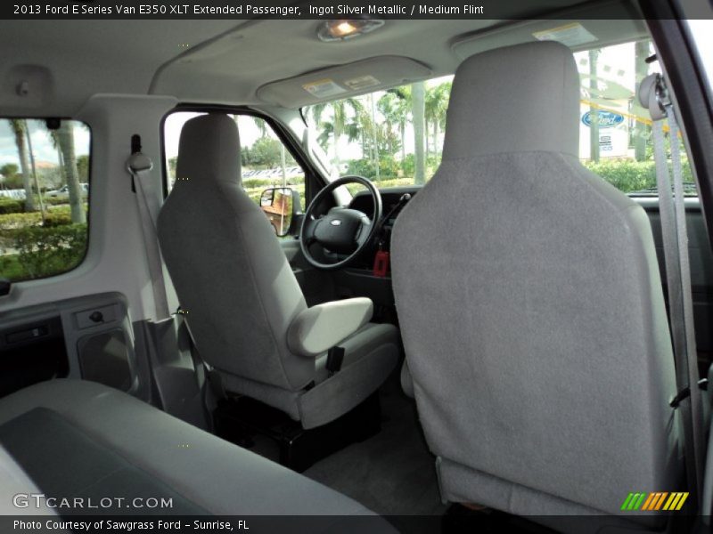 Ingot Silver Metallic / Medium Flint 2013 Ford E Series Van E350 XLT Extended Passenger