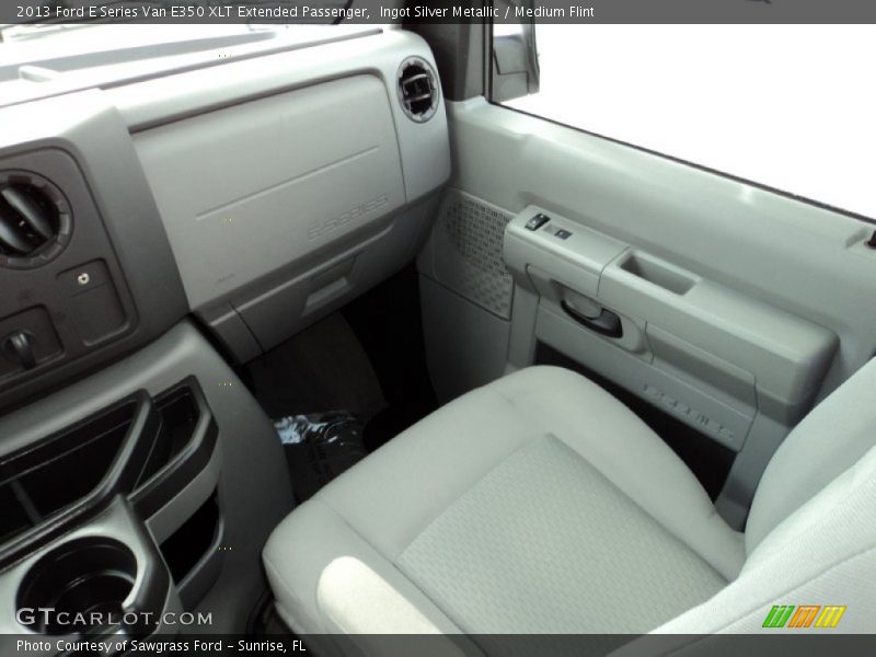 Ingot Silver Metallic / Medium Flint 2013 Ford E Series Van E350 XLT Extended Passenger