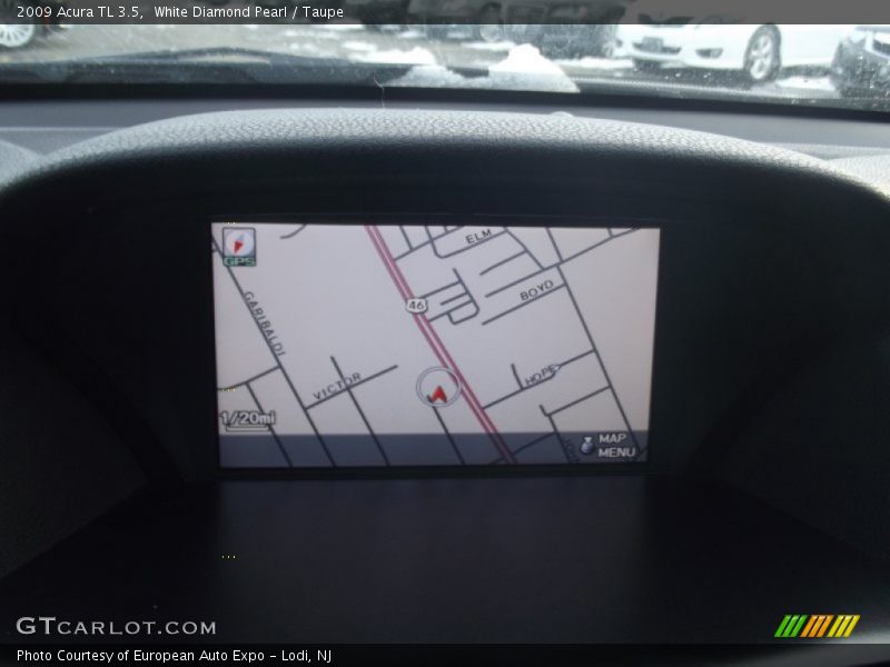 White Diamond Pearl / Taupe 2009 Acura TL 3.5
