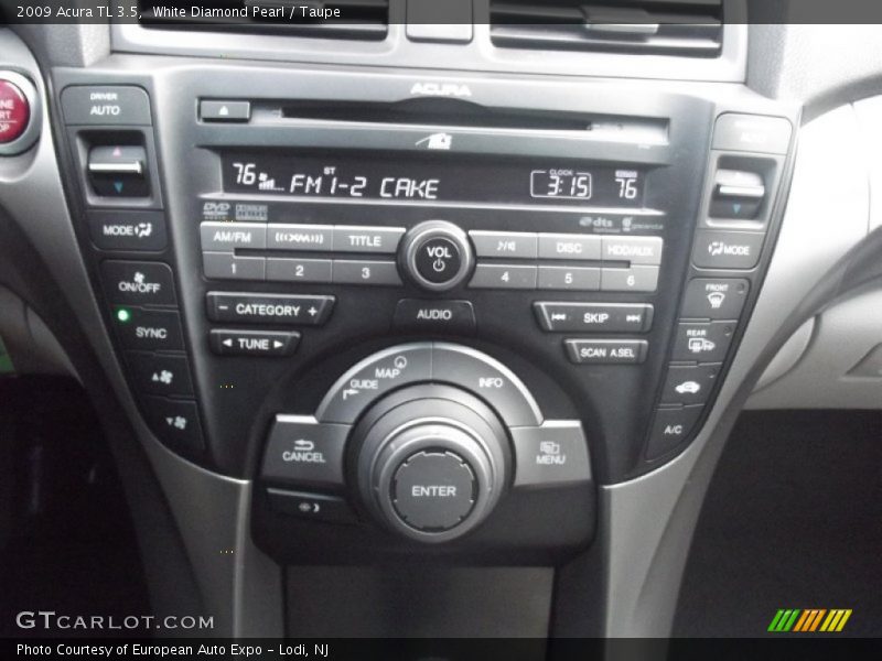 White Diamond Pearl / Taupe 2009 Acura TL 3.5