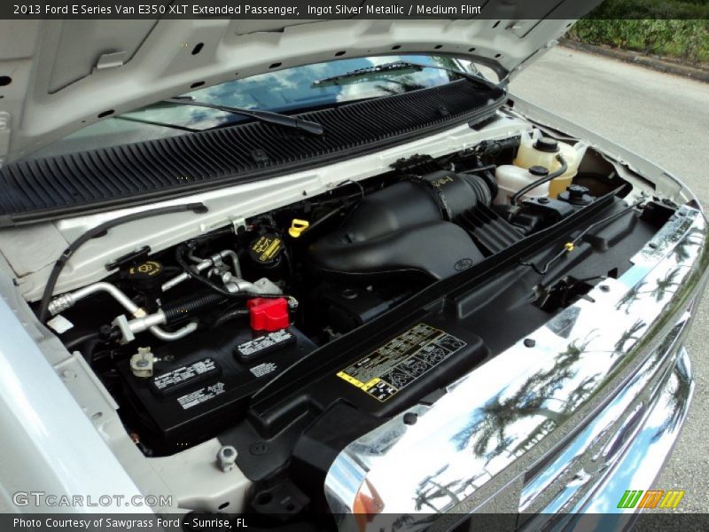 Ingot Silver Metallic / Medium Flint 2013 Ford E Series Van E350 XLT Extended Passenger