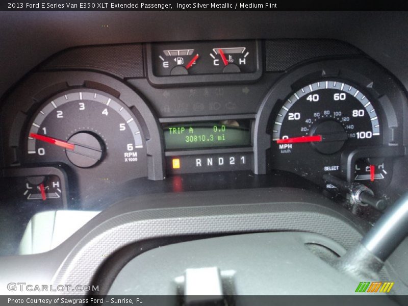 Ingot Silver Metallic / Medium Flint 2013 Ford E Series Van E350 XLT Extended Passenger