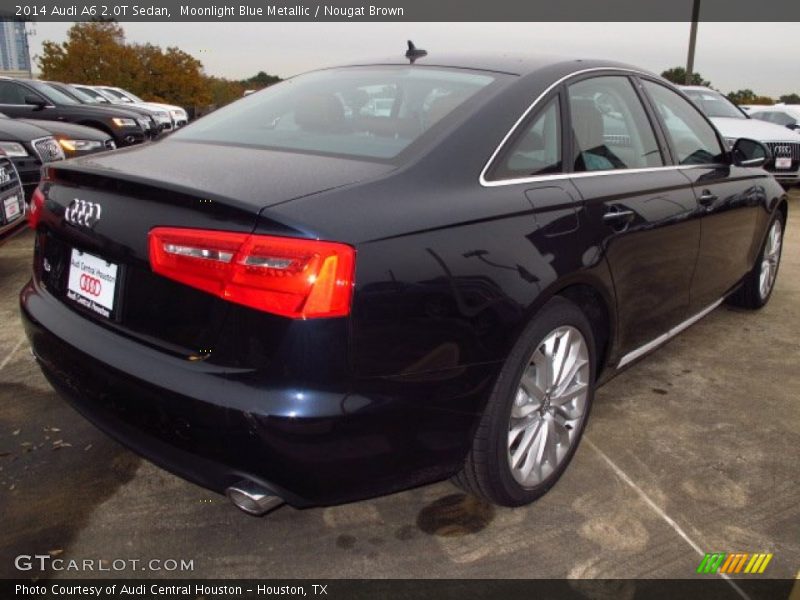 Moonlight Blue Metallic / Nougat Brown 2014 Audi A6 2.0T Sedan