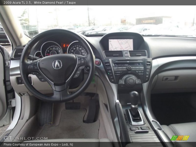 White Diamond Pearl / Taupe 2009 Acura TL 3.5