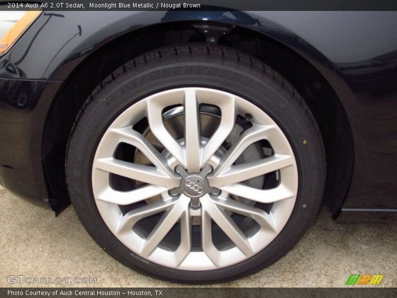 Moonlight Blue Metallic / Nougat Brown 2014 Audi A6 2.0T Sedan