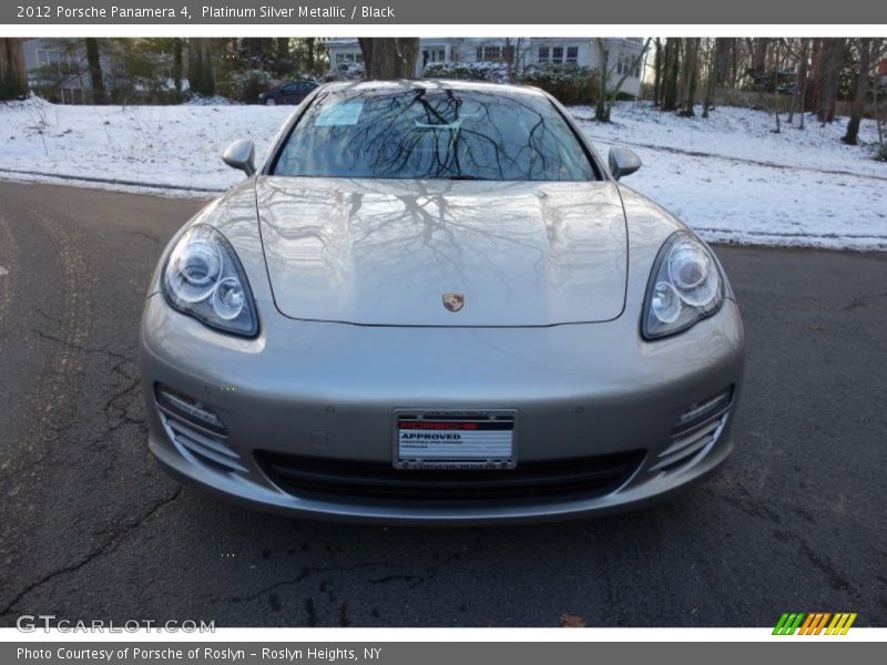 Platinum Silver Metallic / Black 2012 Porsche Panamera 4