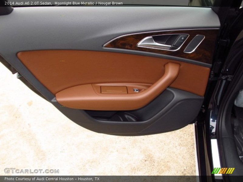 Moonlight Blue Metallic / Nougat Brown 2014 Audi A6 2.0T Sedan