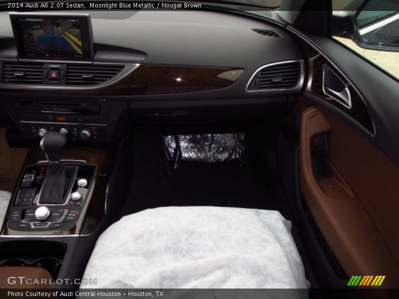 Moonlight Blue Metallic / Nougat Brown 2014 Audi A6 2.0T Sedan