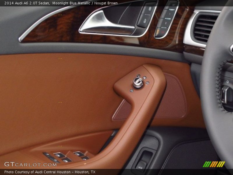 Moonlight Blue Metallic / Nougat Brown 2014 Audi A6 2.0T Sedan
