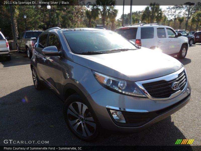 Mineral Silver / Black 2011 Kia Sportage EX