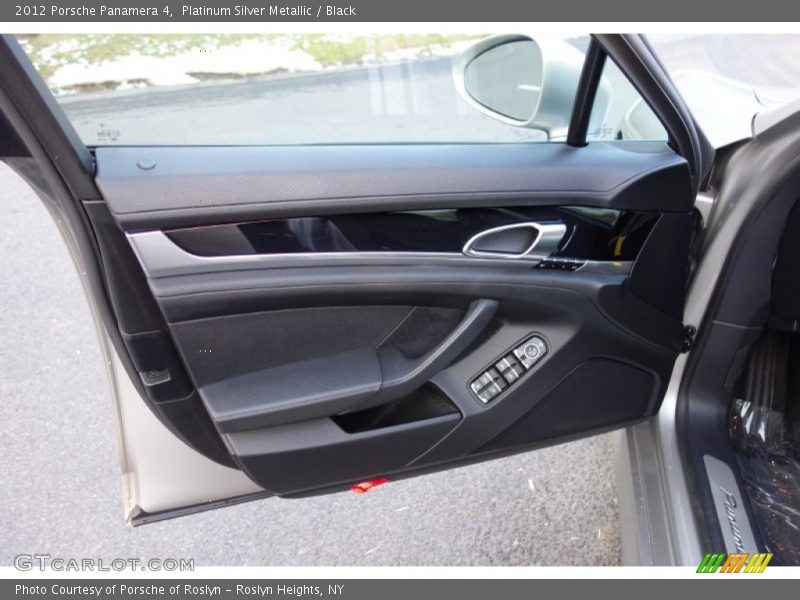 Platinum Silver Metallic / Black 2012 Porsche Panamera 4