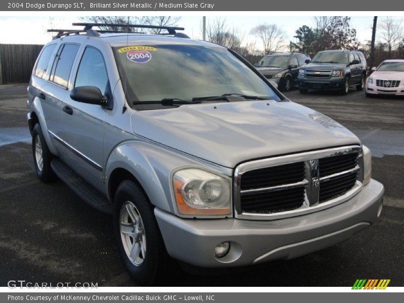 Brilliant Silver Metallic / Medium Slate Gray 2004 Dodge Durango SLT