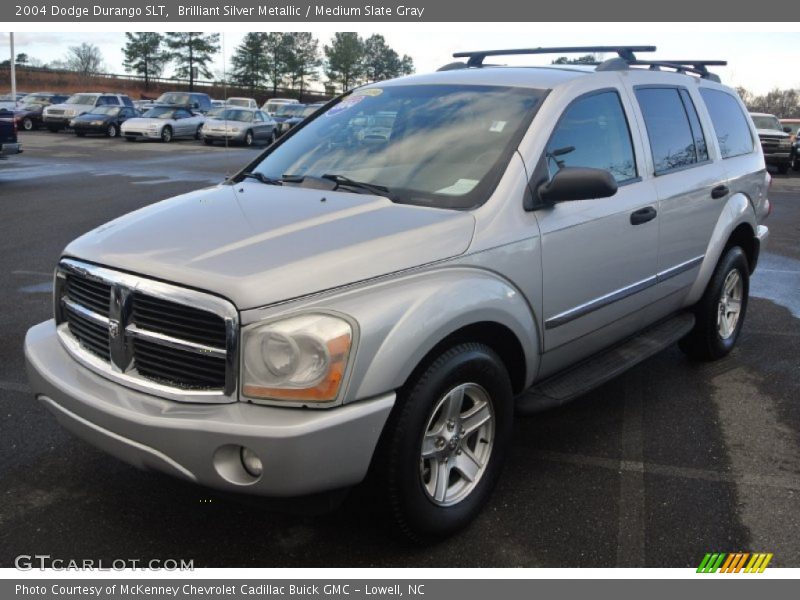 Brilliant Silver Metallic / Medium Slate Gray 2004 Dodge Durango SLT