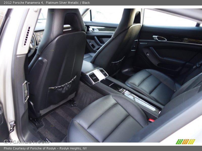 Platinum Silver Metallic / Black 2012 Porsche Panamera 4