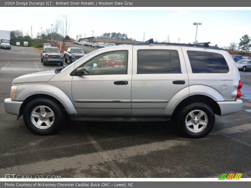 Brilliant Silver Metallic / Medium Slate Gray 2004 Dodge Durango SLT