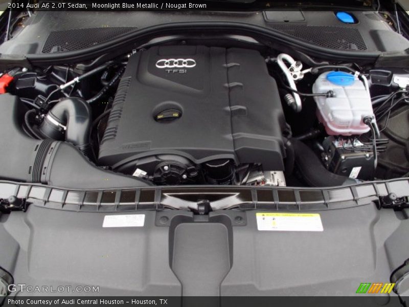 Moonlight Blue Metallic / Nougat Brown 2014 Audi A6 2.0T Sedan