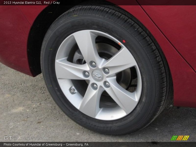 Red / Gray 2013 Hyundai Elantra GLS