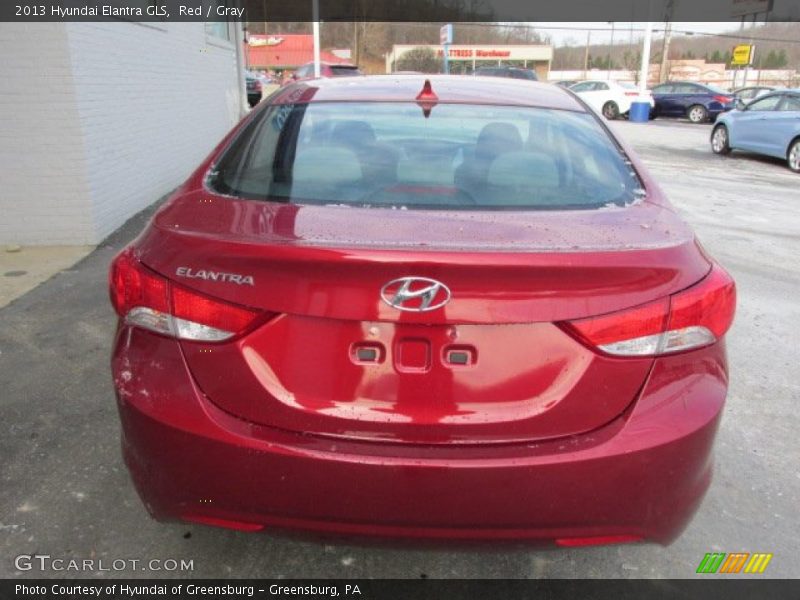 Red / Gray 2013 Hyundai Elantra GLS