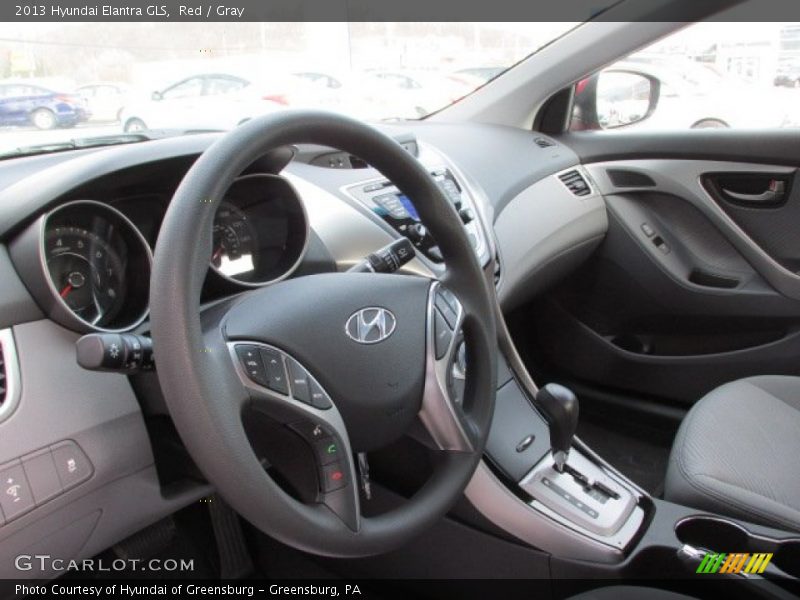 Red / Gray 2013 Hyundai Elantra GLS