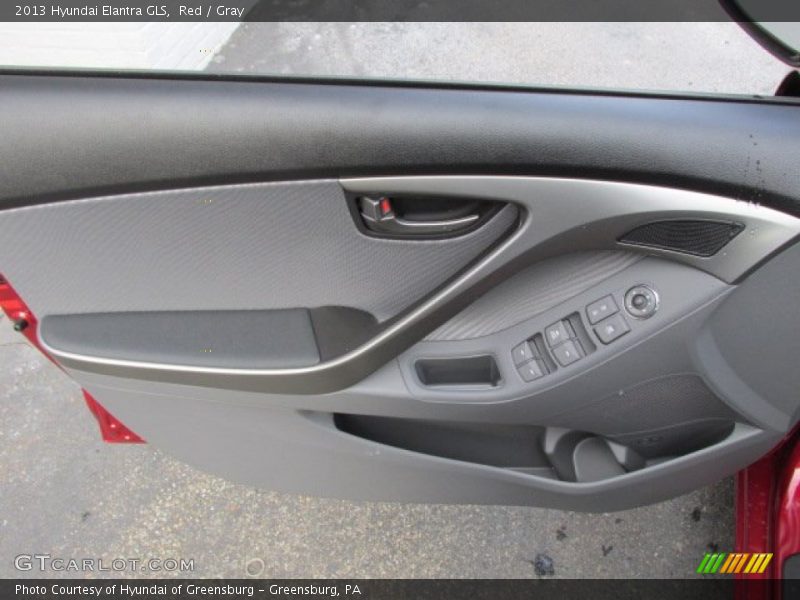 Red / Gray 2013 Hyundai Elantra GLS