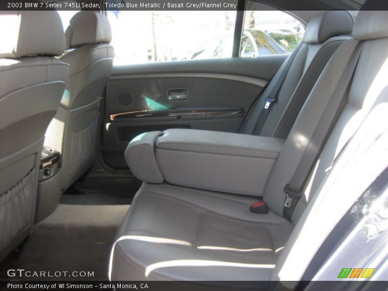 Toledo Blue Metallic / Basalt Grey/Flannel Grey 2003 BMW 7 Series 745Li Sedan