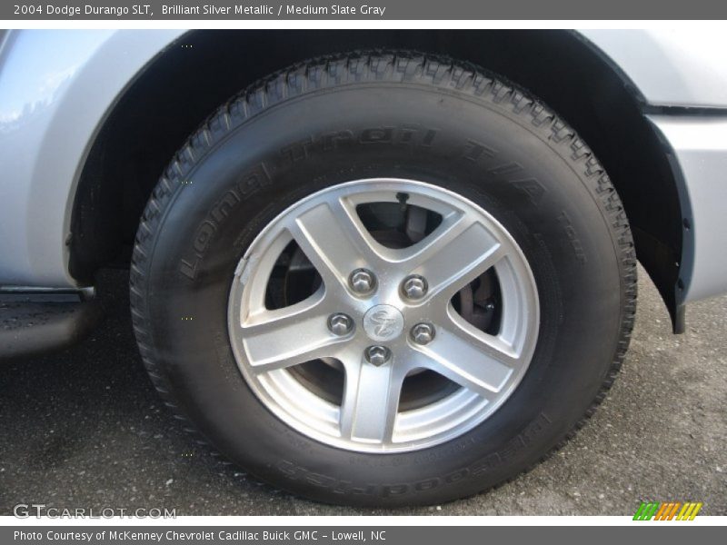 Brilliant Silver Metallic / Medium Slate Gray 2004 Dodge Durango SLT