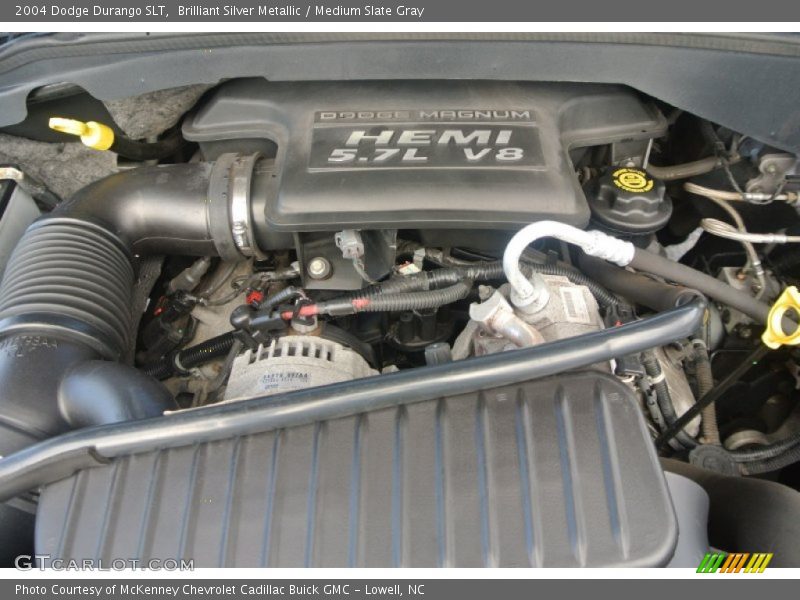 Brilliant Silver Metallic / Medium Slate Gray 2004 Dodge Durango SLT