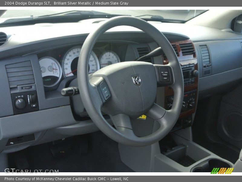 Brilliant Silver Metallic / Medium Slate Gray 2004 Dodge Durango SLT