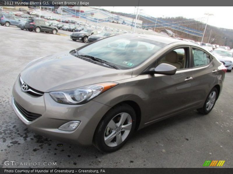 Desert Bronze / Beige 2013 Hyundai Elantra GLS
