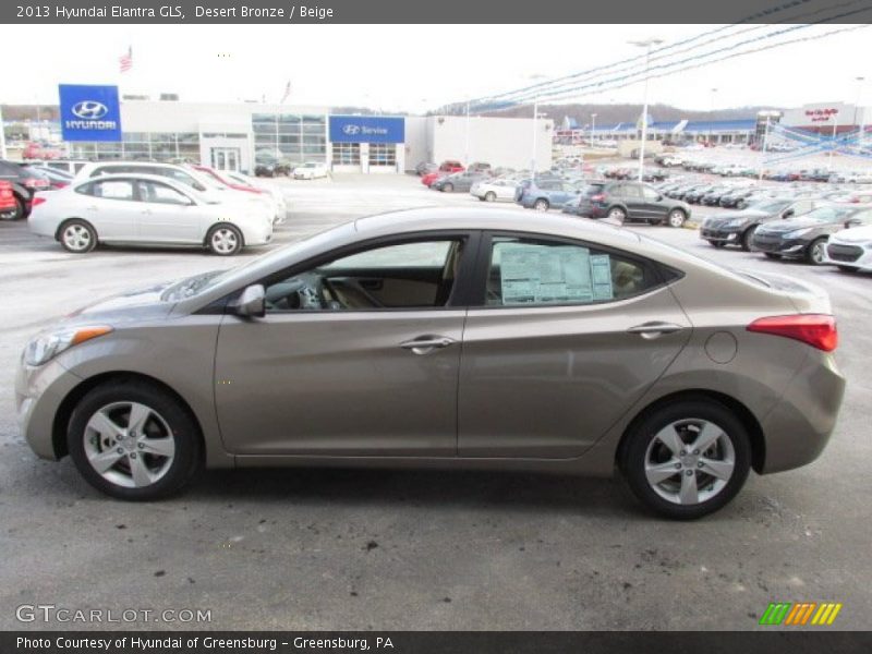 Desert Bronze / Beige 2013 Hyundai Elantra GLS