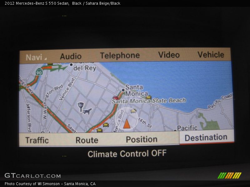 Black / Sahara Beige/Black 2012 Mercedes-Benz S 550 Sedan