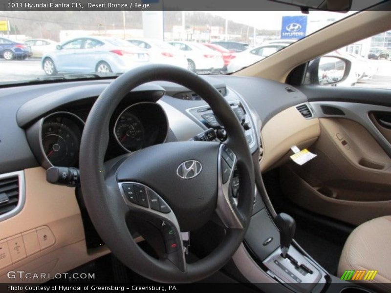 Desert Bronze / Beige 2013 Hyundai Elantra GLS