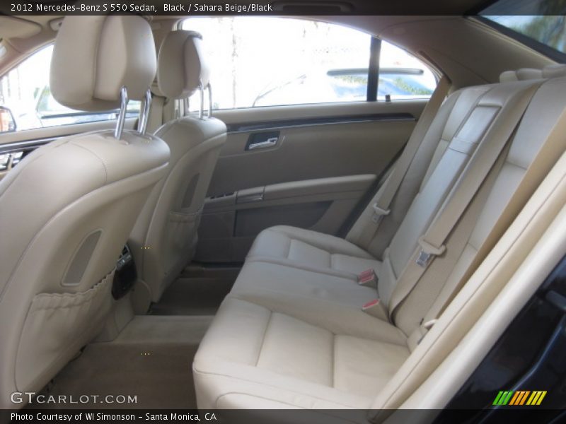 Black / Sahara Beige/Black 2012 Mercedes-Benz S 550 Sedan