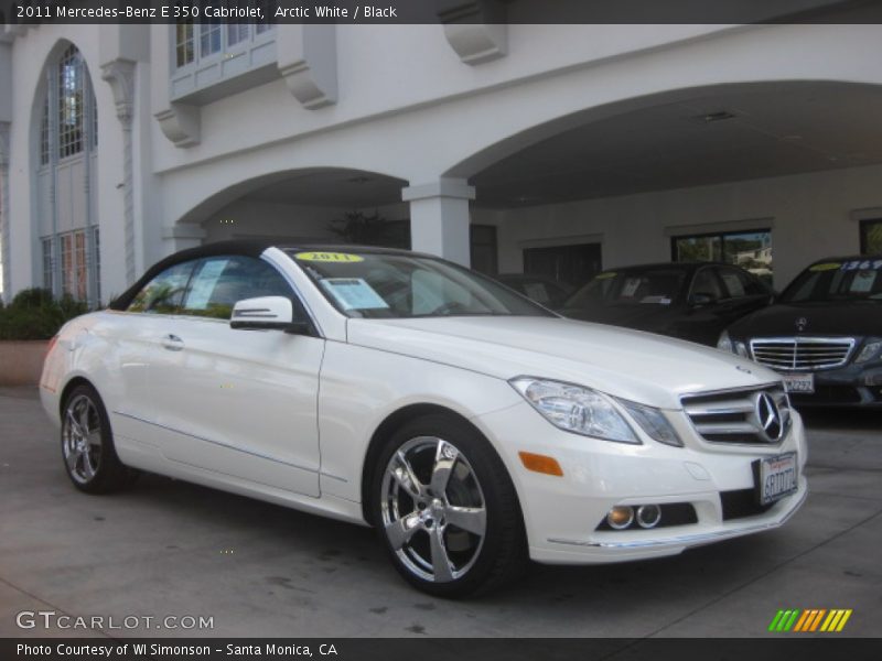 Arctic White / Black 2011 Mercedes-Benz E 350 Cabriolet