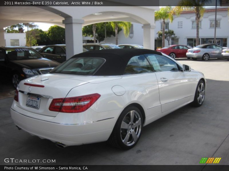 Arctic White / Black 2011 Mercedes-Benz E 350 Cabriolet