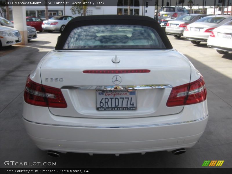 Arctic White / Black 2011 Mercedes-Benz E 350 Cabriolet