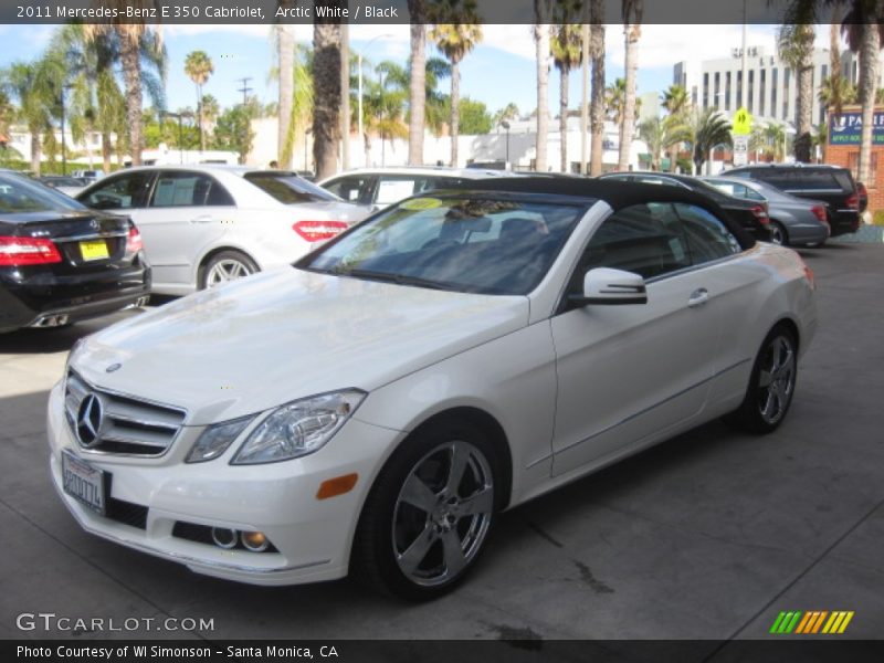 Arctic White / Black 2011 Mercedes-Benz E 350 Cabriolet