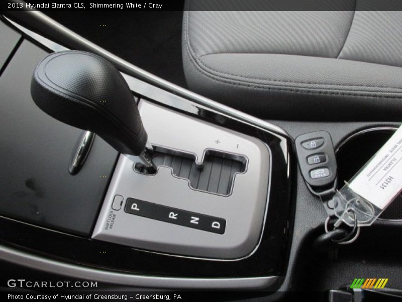 Shimmering White / Gray 2013 Hyundai Elantra GLS