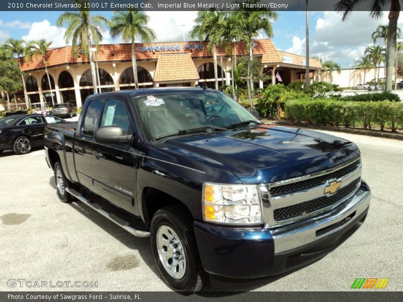 Imperial Blue Metallic / Light Titanium/Ebony 2010 Chevrolet Silverado 1500 LT Extended Cab