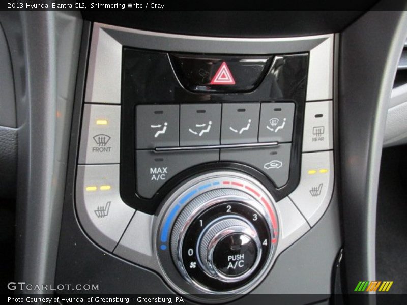 Shimmering White / Gray 2013 Hyundai Elantra GLS