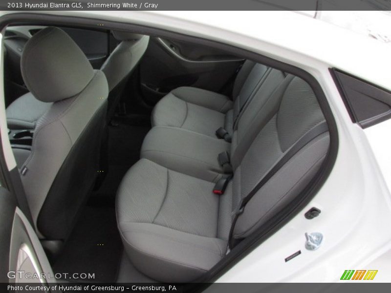 Shimmering White / Gray 2013 Hyundai Elantra GLS