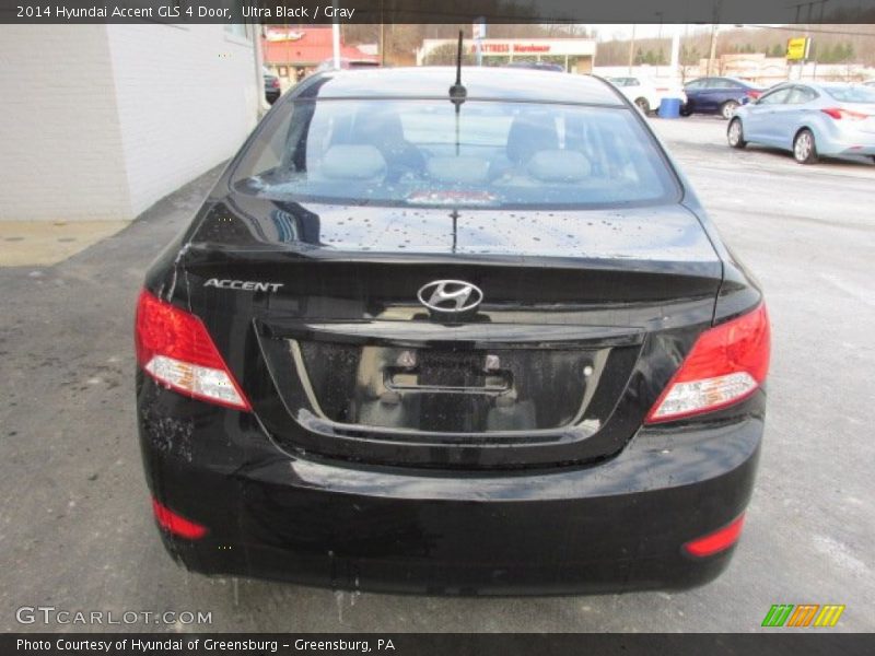 Ultra Black / Gray 2014 Hyundai Accent GLS 4 Door
