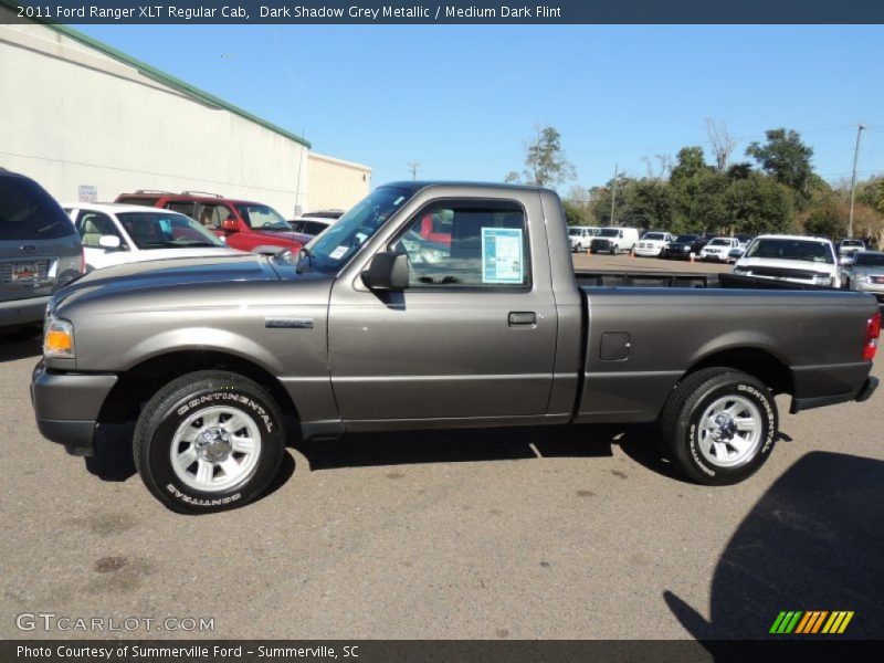 Dark Shadow Grey Metallic / Medium Dark Flint 2011 Ford Ranger XLT Regular Cab