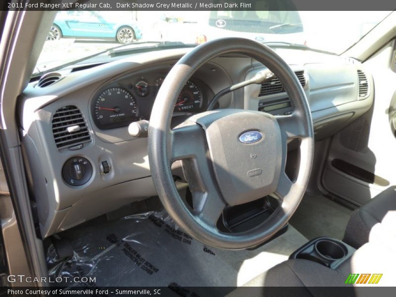 Dark Shadow Grey Metallic / Medium Dark Flint 2011 Ford Ranger XLT Regular Cab